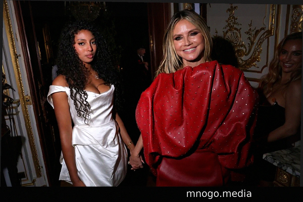 Heidi Klum Introduces Daughter Lou Samuel at Paris Fashion Week