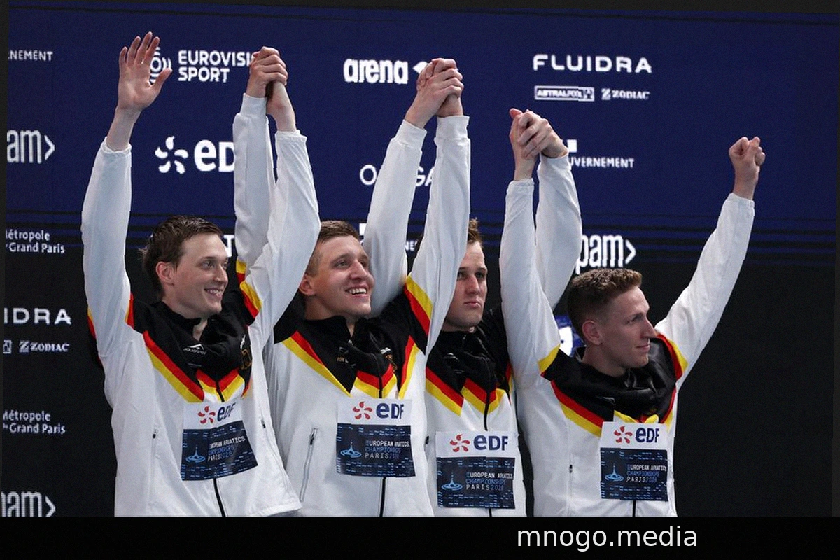 German Relay Team Secures Bronze at European Aquatics Championships in Paris