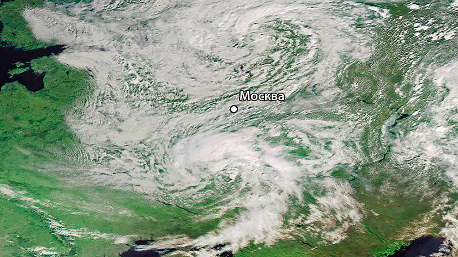 Preview Roscosmos Shows Photo of Cyclone Ziros That Brought Precipitation and Cooling to Russia