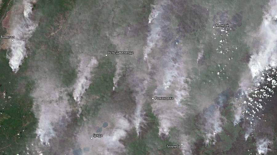 Preview Roscosmos Shows Satellite Image of Siberian Wildfires