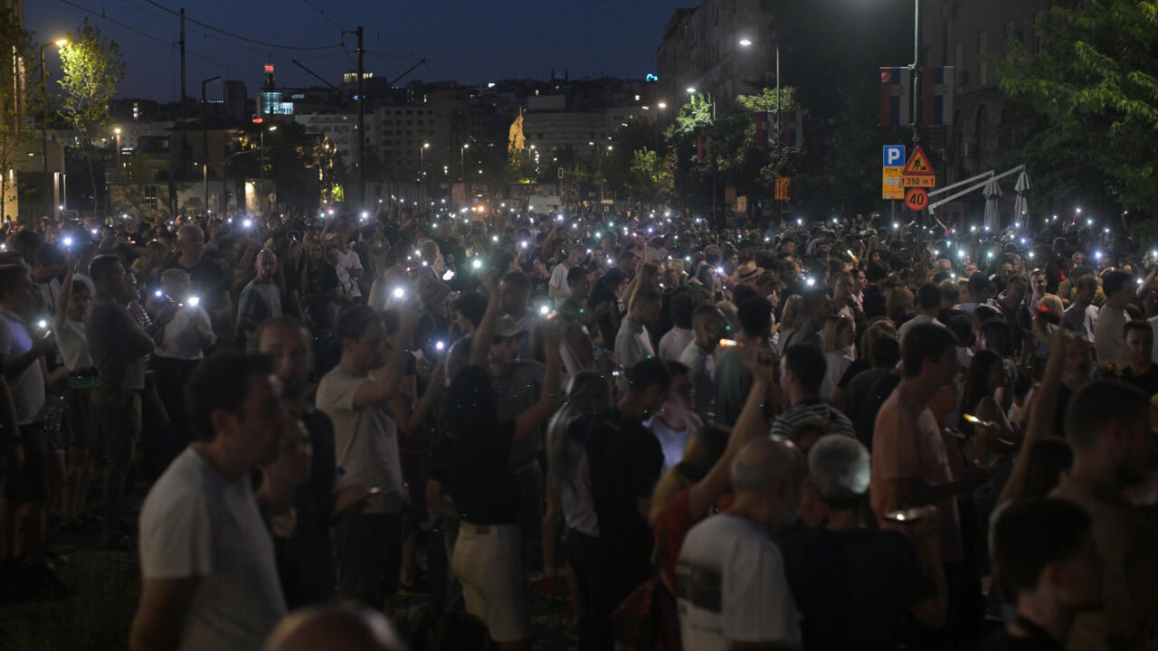 Preview Street Protests Continue in Serbia