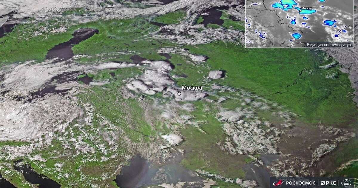 Preview Roscosmos Shares Satellite Views of Cyclone Hitting Moscow