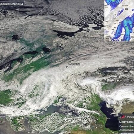 Roscosmos Releases Satellite Images of Cyclone Causing Moscow Deluge