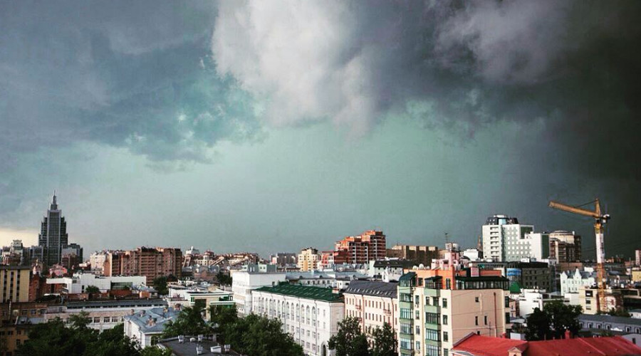 Preview Moscow Hit by Historic Downpour