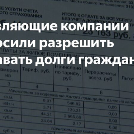 Управляющие компании вновь ходатайствуют о праве продавать долги за ЖКУ
