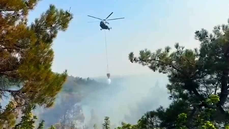 Preview Natural Fire Area Near Gelendzhik Expands to 12 Hectares