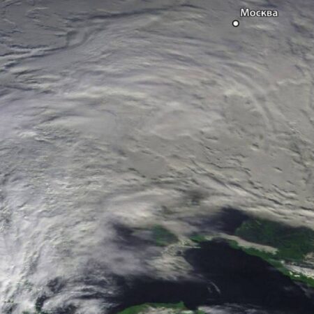 Roscosmos Shares Satellite Footage of Major Moscow Storm