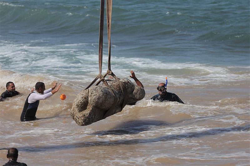 Preview Three Colossal Statues Recovered from Egyptian Seabed off Alexandria
