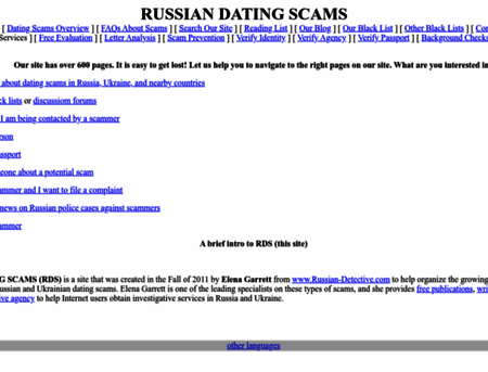 Russians Cautioned About Dating Site Scammers