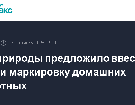 В Минприроды предложили ввести учет и маркировку домашних животных