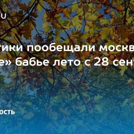 «Старое» бабье лето в Московском регионе подходит к концу