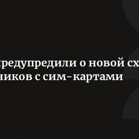 МВД предупредило о новой схеме мошенничества с SIM-картами