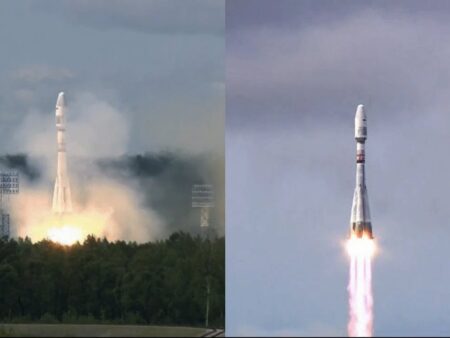 Roscosmos Launches Four Grifon Small Satellites Aboard Soyuz-2.1b