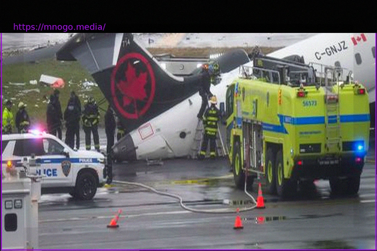 Preview LaGuardia Airport Collision: Air Canada Plane Hits Fire Truck, Fatalities Reported