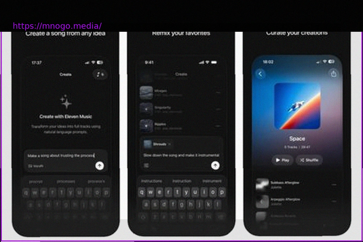 Preview ElevenLabs Unveils ElevenMusic: AI Music Generator Transforms Ideas into Songs