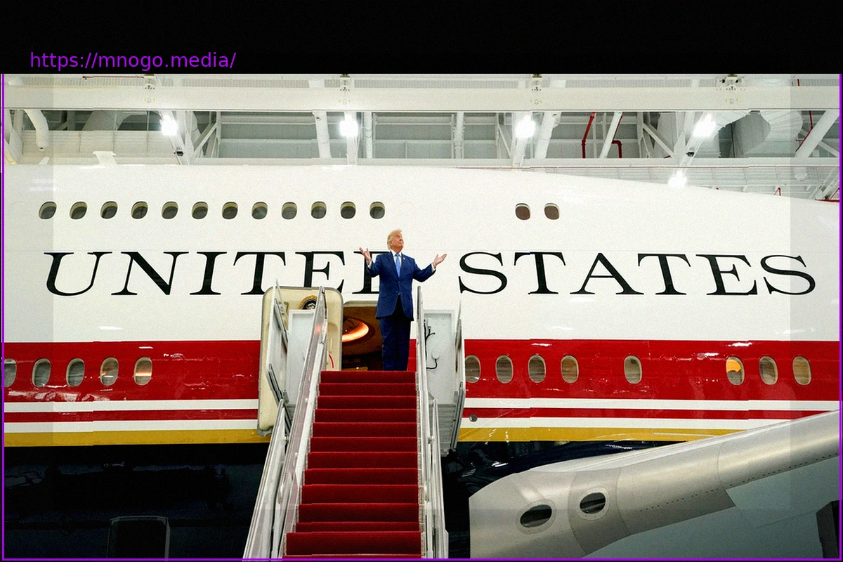Preview USA unter Trump: „Fliegendes Weißes Haus“: Trump enthüllt von Katar geschenkte neue Air Force One