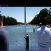 Donald Trump blames vandalism for peeling paint and algae at Lincoln Memorial Reflecting Pool
