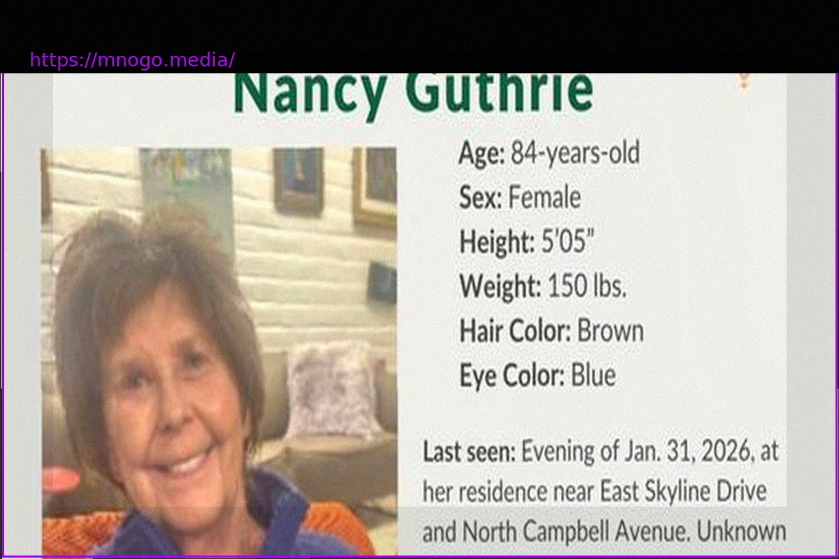 Preview USA: Nancy Guthrie — Schreiben deutet offenbar auf Tod der Vermissten hin
