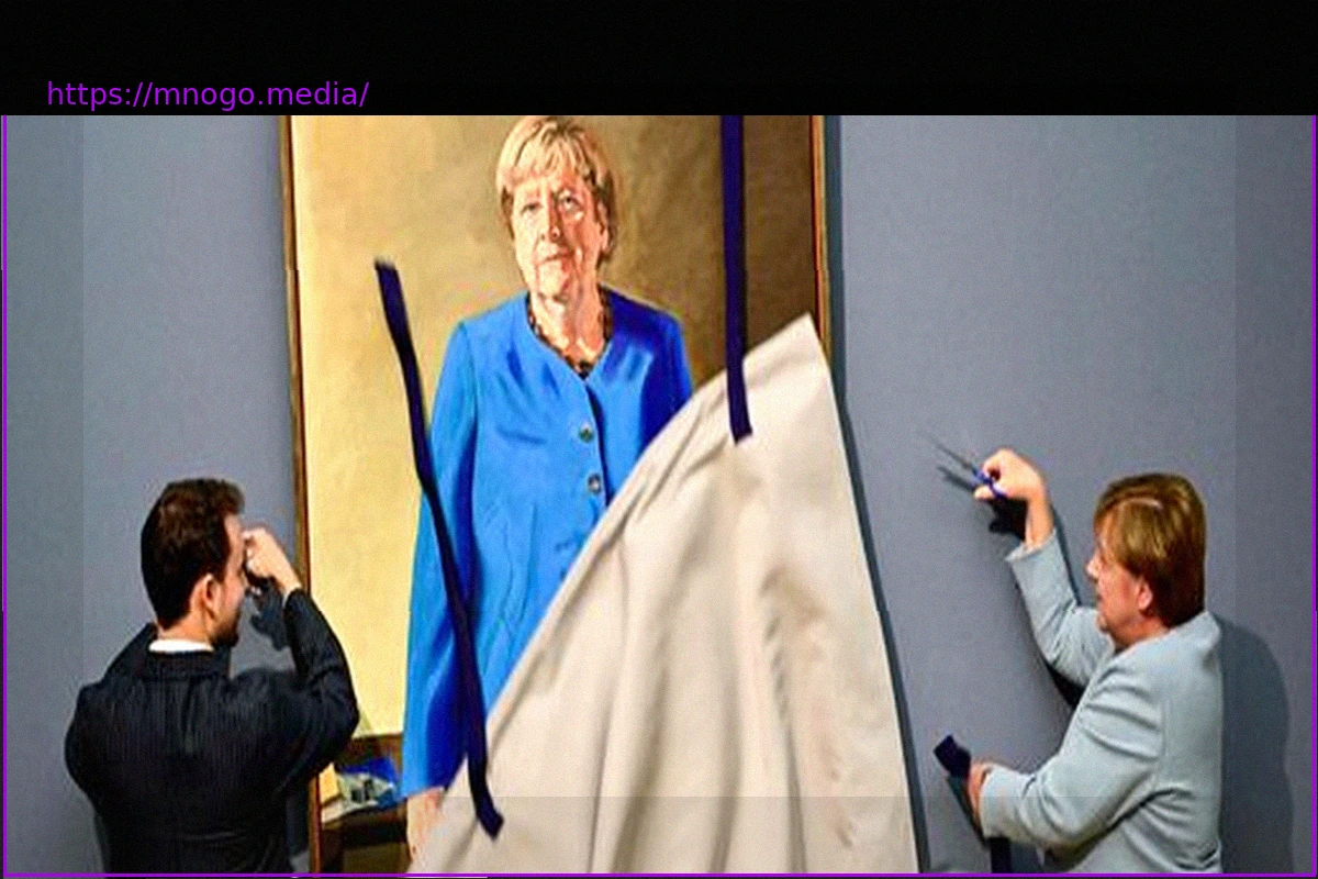 Preview Angela Merkel: Portrait Unveiled at the Chancellery